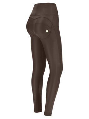 Freddy, Brown Faux Leather WR.UP High Waisted Shaping Pants, Size XL, NWOT